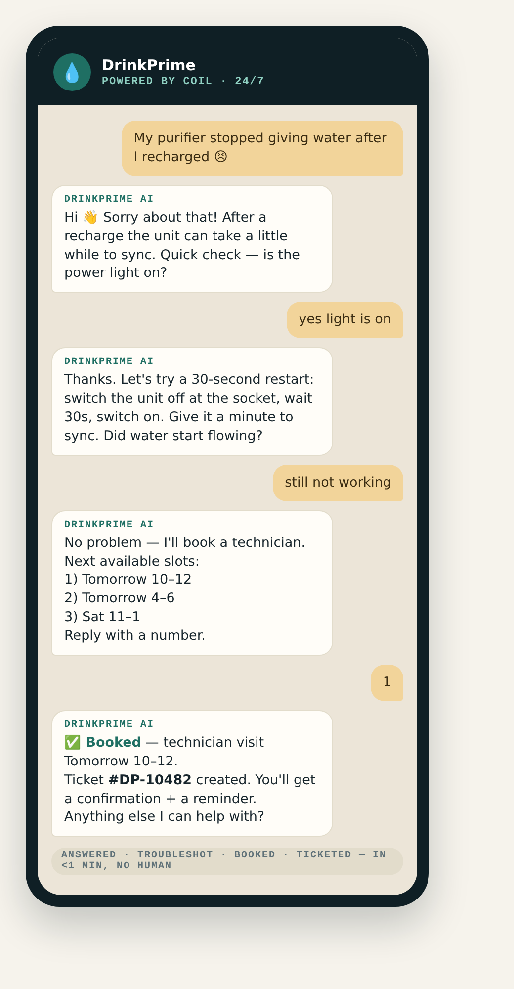 COIL conversation mockup